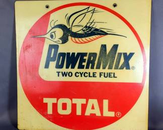TOTAL PowerMix Two Cycle Fuel Advertising Sign