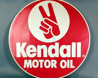 Kendall Motor Oil Double Sided Sign