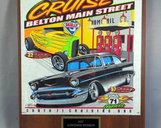 2007 South 71 Cruisers 5th Annual Cruise Main Street Plaque