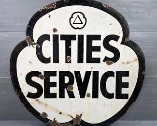 Cities Service Double Sided Sign