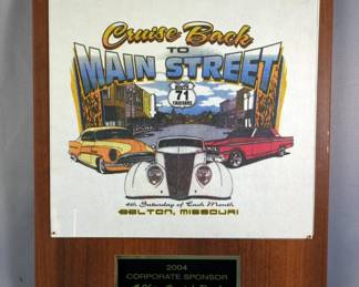2004 South 71 Cruisers Cruise Back to Main Street Plaque