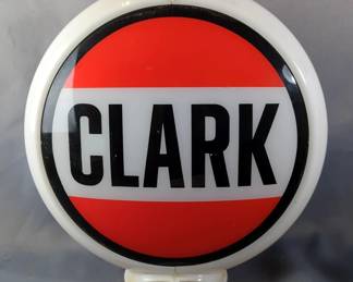 Clark Gas Station Globe Double Sided Sign