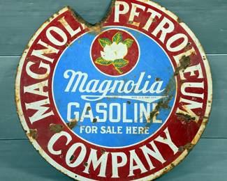 Magnolia Gasoline Company Advertising Sign