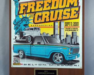 2001 Freedom to Cruise South 71 Cruisers Plaque