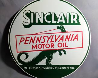 Sinclair Pennsylvania Metal Motor Oil Sign