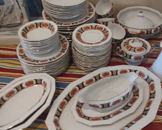 Mepoco ware from Czechoslovakia.  Assorted dinnerware and serving pieces.