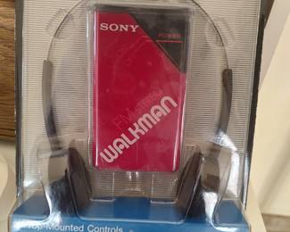 Vintage Sony Walkman #SRF-20W in original packaging