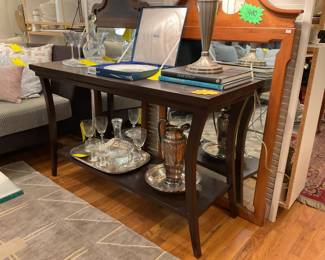Hardwood console table - 2ft x 4ft x 3ft