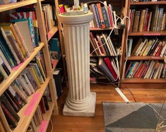 Plaster Roman column pedastal