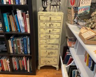 Lacquered Asian Jewelry Cabinet