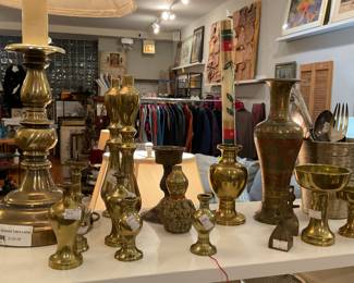 Brass candlesticks