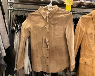 My Tribe Suede Button Down Top - Sz. S