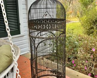 Victorian Style Wrought Iron Bird Cage
