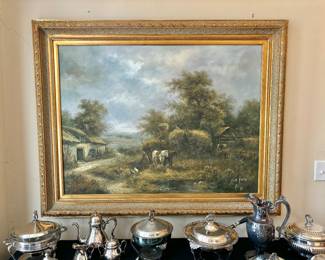 Extremely Large Oil on Canvas