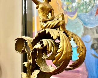 Detail of Figural Ormolu Mount