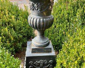 Large Urn on Pedestal