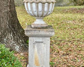 Large Garden Urn with Pedestal