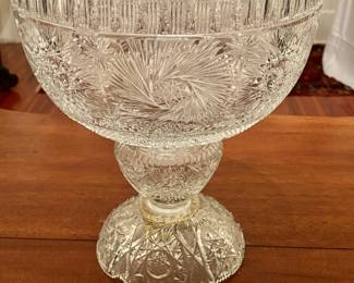 Cut Glass Punch Bowl