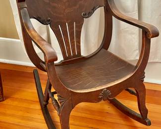 Victorian Oak Rocker