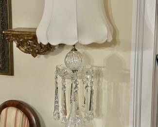 Crystal Table Lamp with Prisms