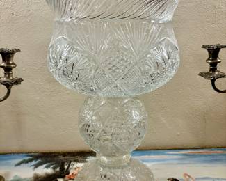 Cut Glass Punch Bowl
