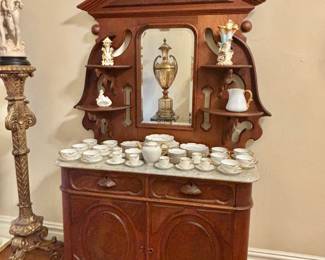 Renaissance Marble Top Sideboard