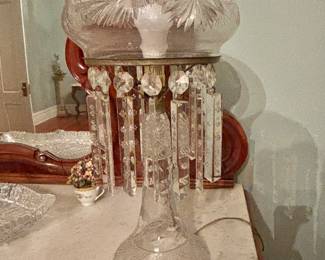 Cut Glass Lamp
