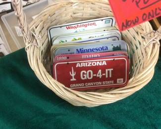 Mini Vintage Bike License Plates