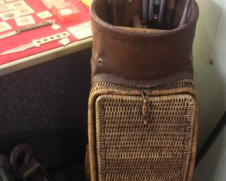 Vintage Golf Bag and Irons