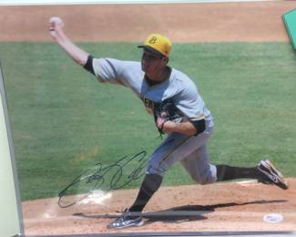 MLB NYY Gerrit Cole signed autograph with COA collage