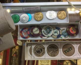 Tokens. Poker Chips. Wooden Nickles