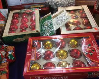 Vintage Christmas Bulbs NIB NOS