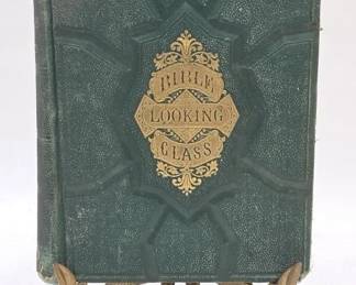 Antique Bible Looking Glass