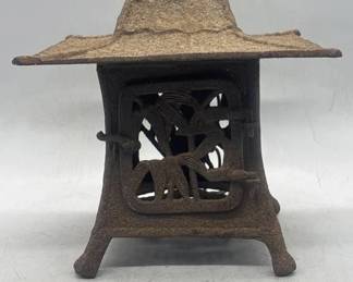 1930s japanese cast iron lantern