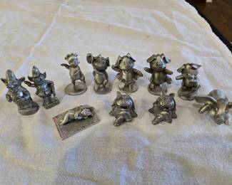 Pewter pigs