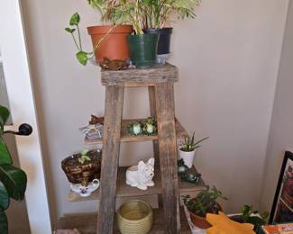Rustic plant stand
