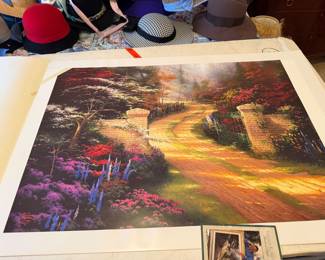 Thomas kinkade spring gate art lithograph 