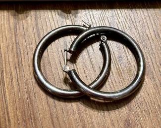 sterling hoops