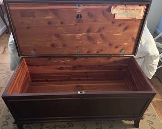 Lane cedar chest open