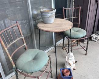 Metal outdoor furniture