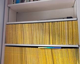 Books and National Geographics Magazines