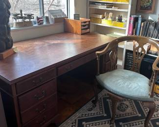 Desk and chair together