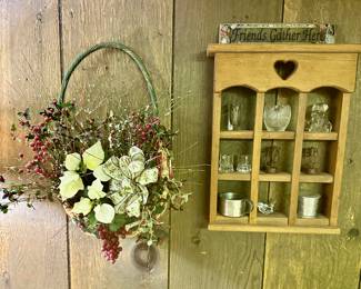 Country charm display shelf