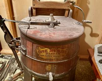 Antique ringer washing machine