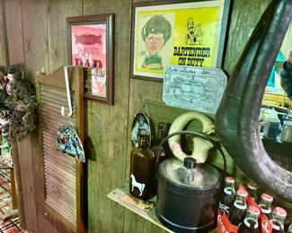 Vintage barware and advertising