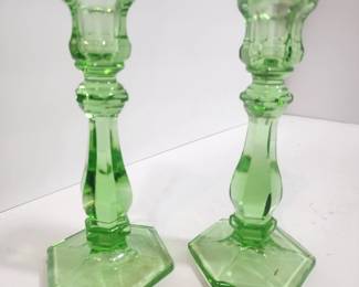 GREEN DEPRESSION GLASS