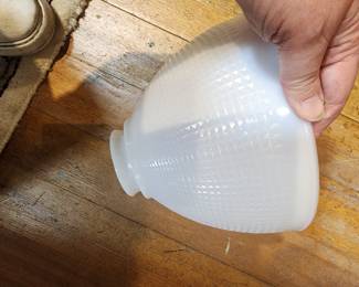 VINTAGE GLASS LAMP SHADE