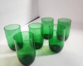 MID CENTURY ATLAS GREEN GLASS