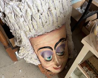 Queen of hearts head from the mad hatters shop in Disneyland in 1970s