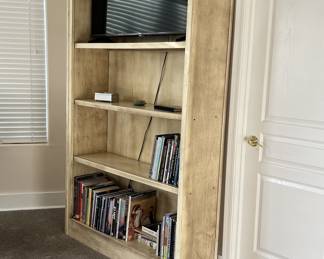 book shelf tv center 8 feet high 48 wide 4 shelves included not all are adjustable